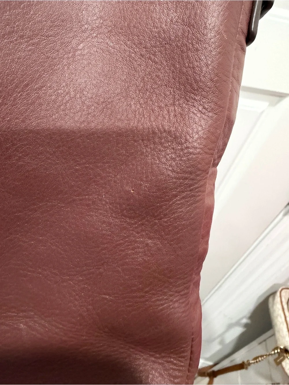 Vera Bradley Maroon Leather Crossbody Messenger Bag